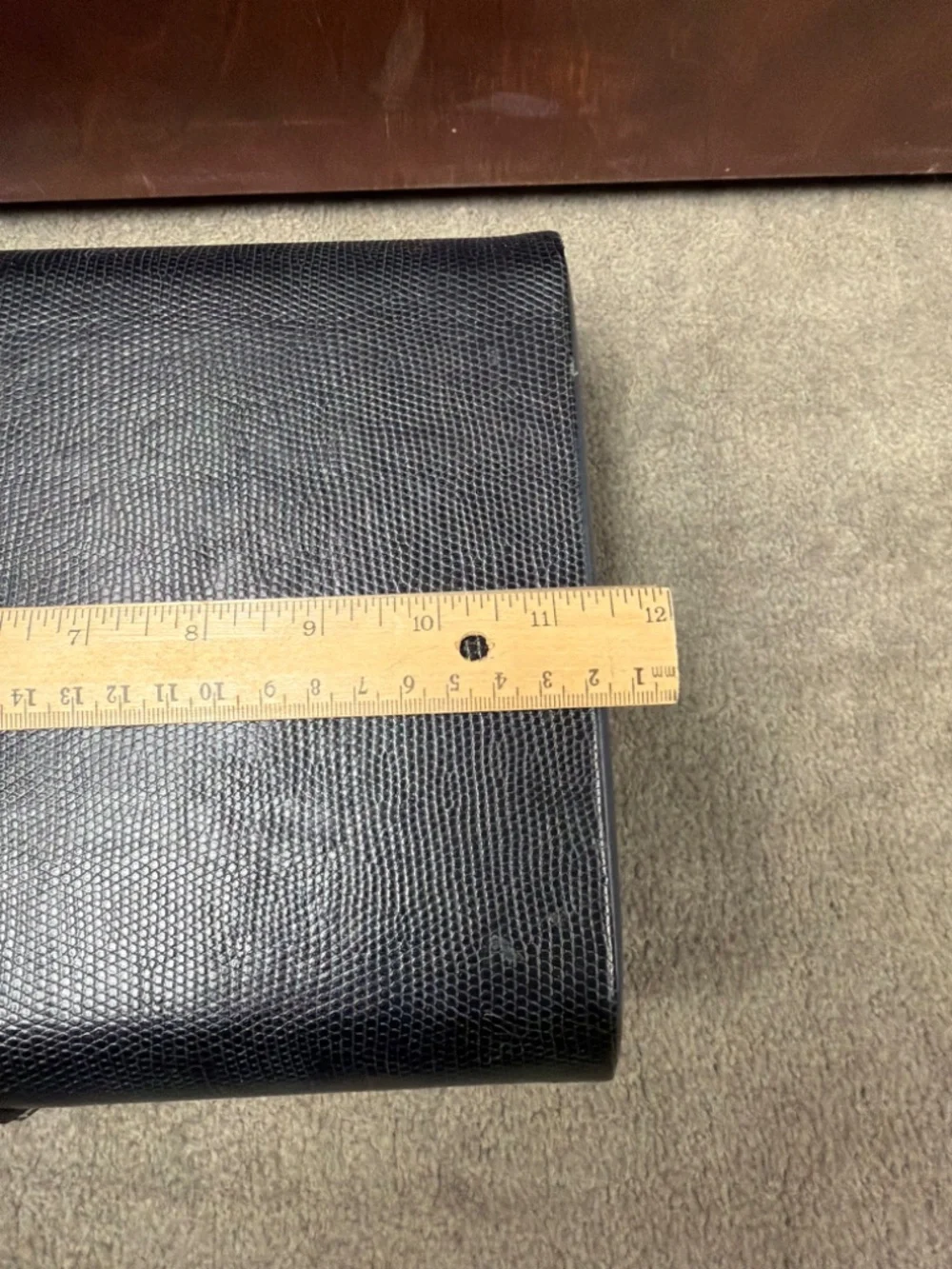 Tech Swiss Black Leather Valet Box